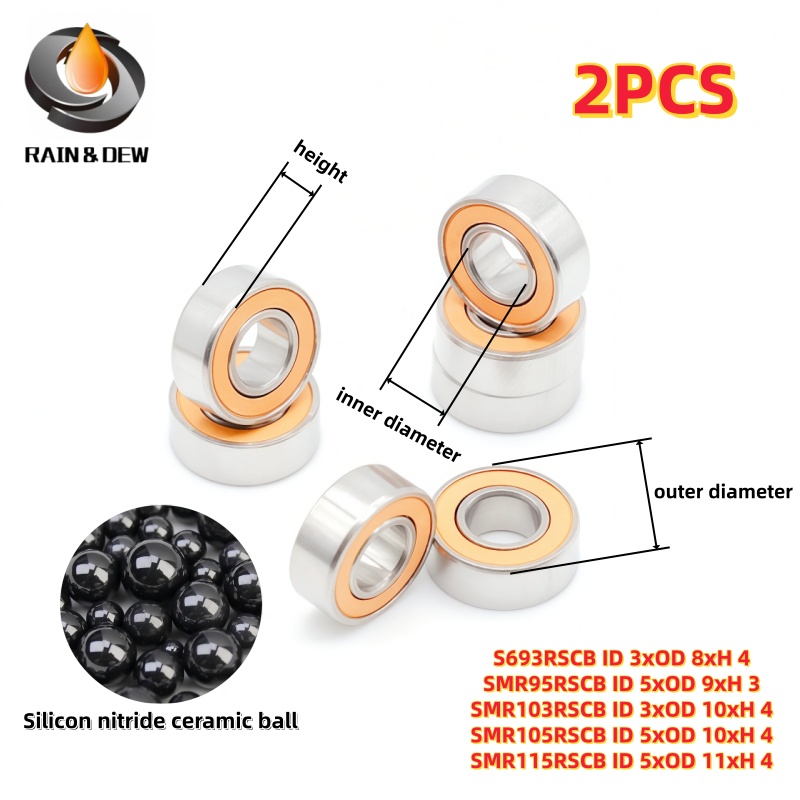 Conventional Reel - 2 Rolamentos Miniatura Híbridos de Cerâmica